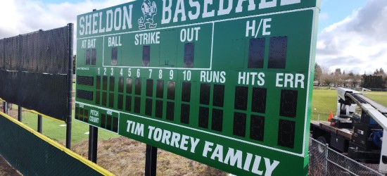 Sheldon High School Baseball Scoreboard